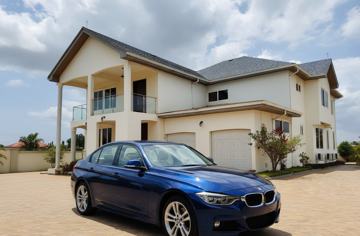 Car protected during Harmattan using Autodazzle Quick Shine and Snow Foam